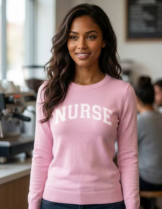 Nurse Crewneck - Pink