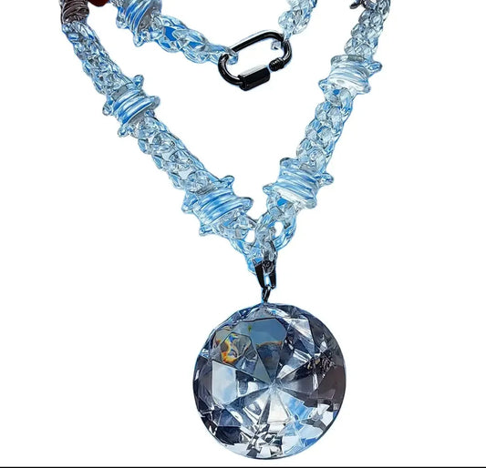 Z-Necklace -Acrylic Diamond