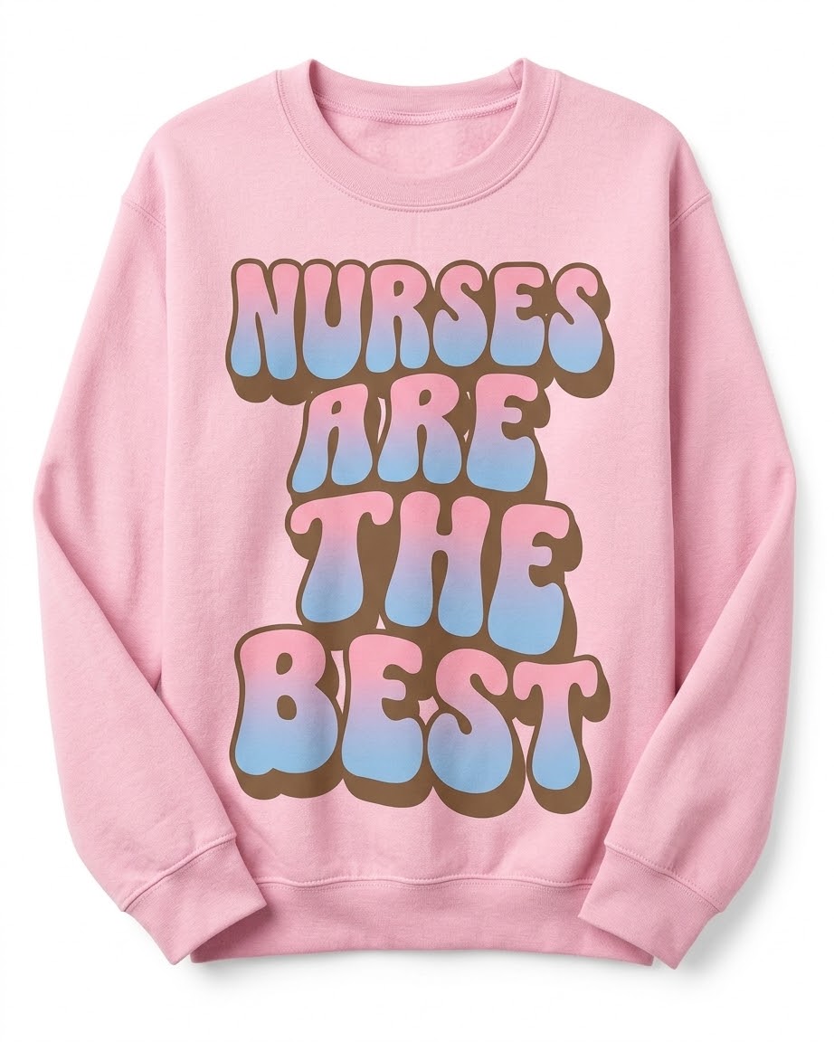 Best Nurse Crewneck - Pink