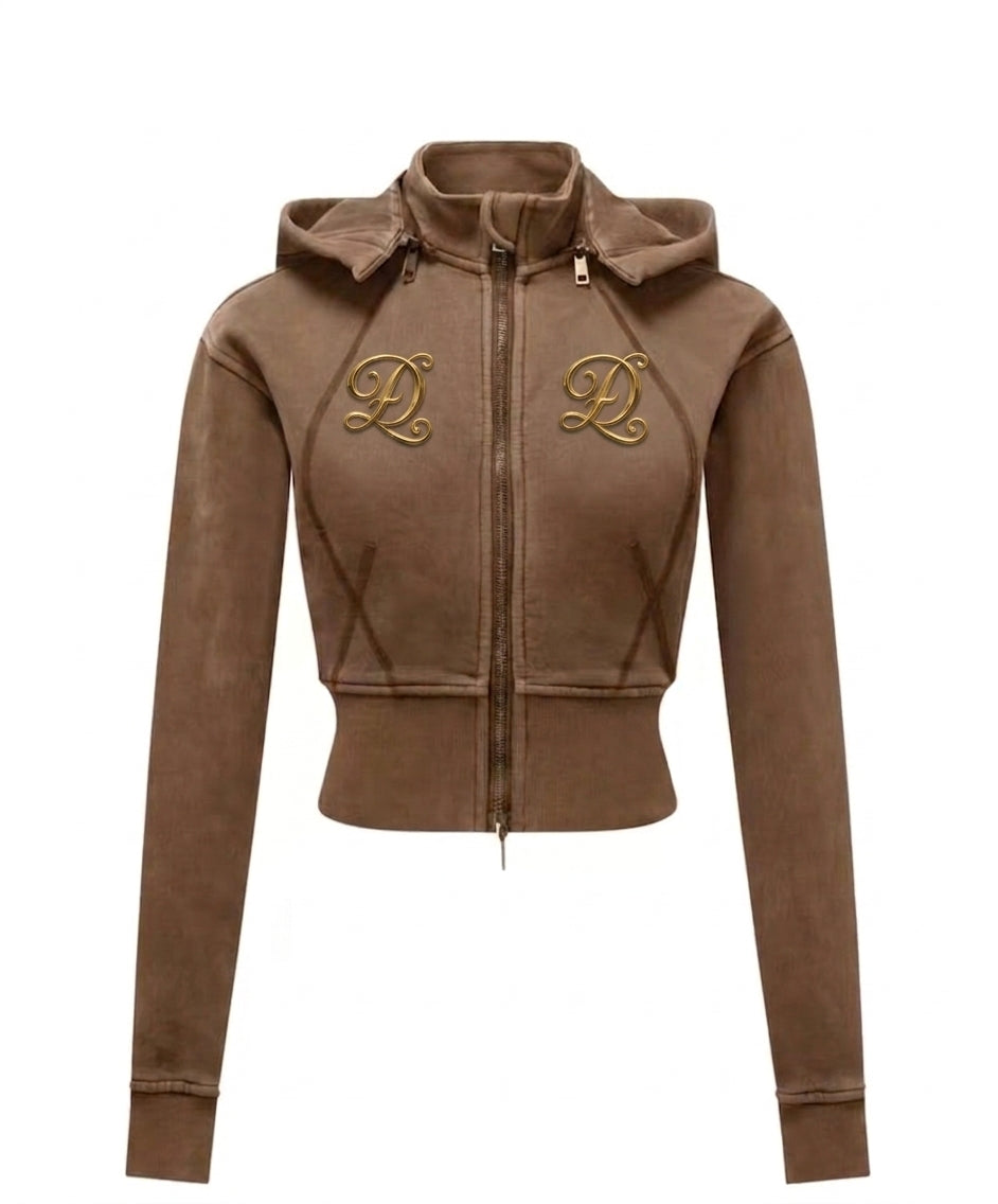 Angel Cropped Hoodie - (+1 Color)
