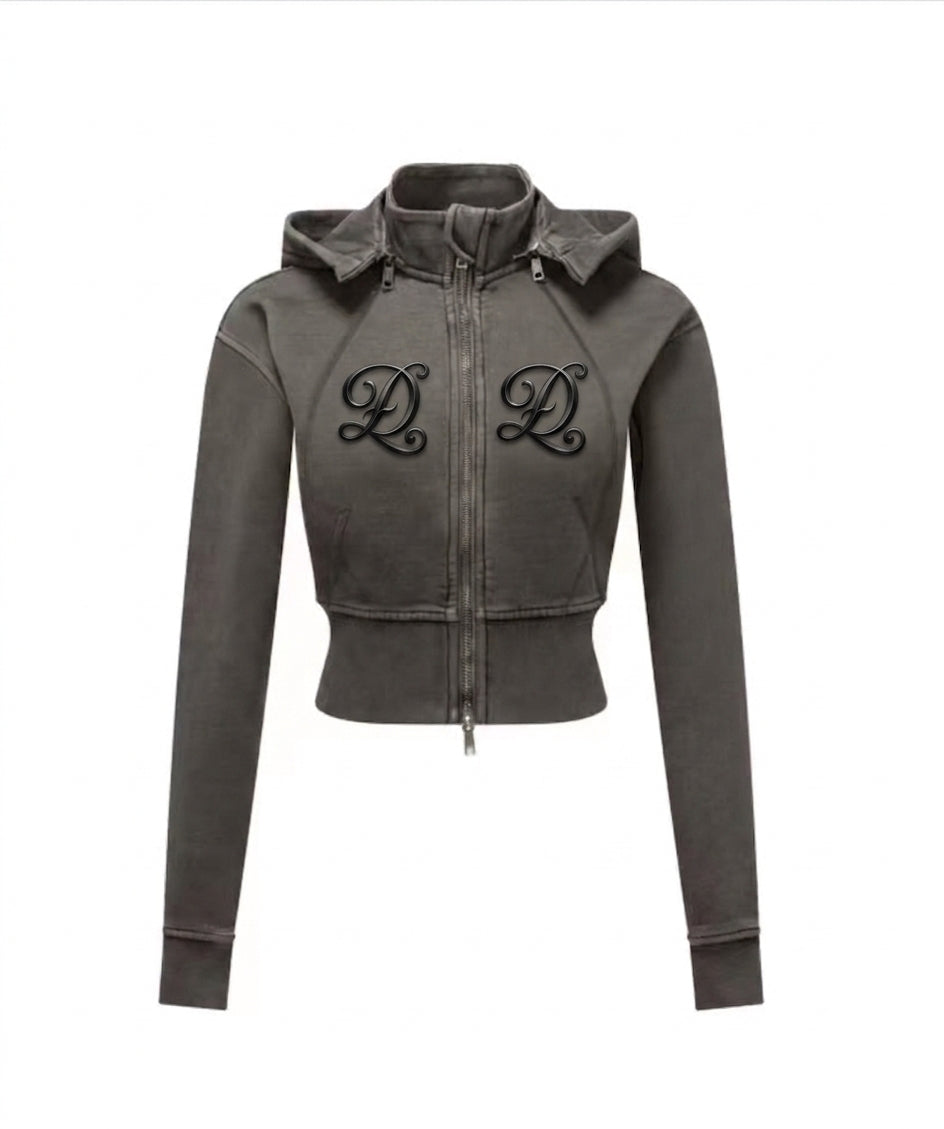 Angel Cropped Hoodie - (+1 Color)