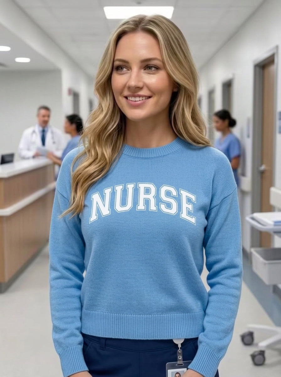 Nurse Crewneck - Blue