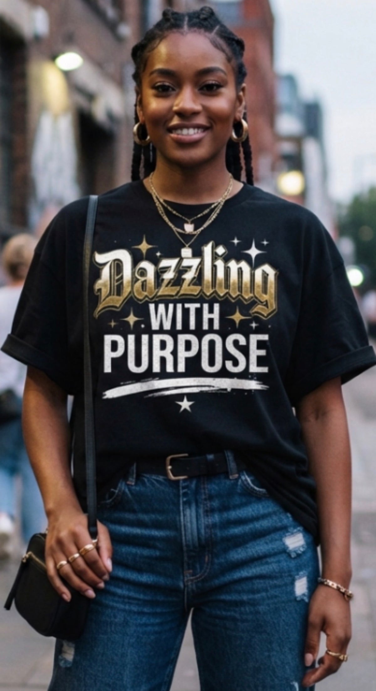 Dazzling with Purpose- Black (+1 color)